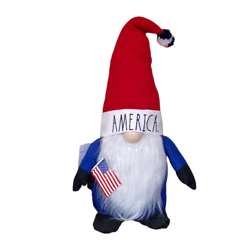 NWT Rae Dunn AMERICA patriotic weighted bottom gnome